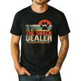 Dog Fathers Day Fur Dad The Man The Myth The Snack Dealer Men's Casual T-Shirt Black