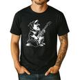 Dog Guitarist Guitar Australian Shepherd Dad Mom Men's Casual T-Shirt Black