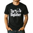The Dogfather Dog Dad Dog Lover Men's Casual T-Shirt Black