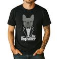 The Dogfather French Bulldog Dad Frenchie Papa T-Shirt Small Men's Casual T-Shirt Black