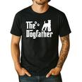 The Dogfather Tee Fathers Day Dad Dog Lover Schnauzer For Men Women Girls Kids Men's Casual T-Shirt Black