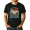 Don't Mess With Daddysaurus T Rex Daddy Saurus Dinosaur Men Men's Casual T-Shirt Black