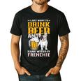 Drink Beer & Hang With My Frenchie French Bulldog Dad For Men Women Men's Casual T-Shirt Black