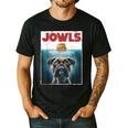Drooling Boxer Jowls Fawn Dog Mom Dog Dad Burger Men's Casual T-Shirt Black