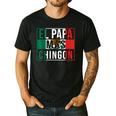 El Papa Mas Chingon Best Mexican Dad Men's Casual T-Shirt Black