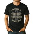 Emotional Support Husband Do Not Pet Dad For Men Men's Casual T-Shirt Black