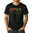 FA-Thor Like Dad Just Way Mightier Hero Fathers Day Small Men's Casual T-Shirt Black