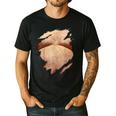 Fat Hairy Guy Big Stomach & Man Boobs Fat Dad BOD Men's Casual T-Shirt Black