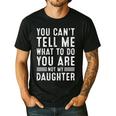 Father Daddy Men From Daughter Fathers Day Dad Premium Tri-Blend Men's Casual T-Shirt Black