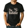Father Day The Rodfather Dad Fishing From Daughter Son Men's Casual T-Shirt Black Father Day The Rodfather Dad Fishing From Daughter Son Men's Casual T-Shirt Black