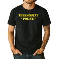 Father For Men Thermostat Police Dad Men's Casual T-Shirt Black