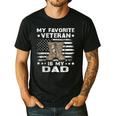 Father Veterans Day My Favorite Veteran Is My Dad For Kids Men's Casual T-Shirt Black
