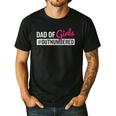 Father's Day Dad From Girl Outnumbered Men's Casual T-Shirt Black