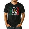 Fathers Day El Papa Mas Chingon Mexican Dad Spanish Men's Casual T-Shirt Black