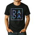 Father's Day For New Dad Dada Him Papa Tie Dye Dada Small Men's Casual T-Shirt Black