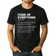 Father's Day For Office Dad Fixer Of Everything Men's Casual T-Shirt Black