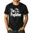 Fathers Day The Pug Father Pug Daddy Papa Fur Dad Dog Owner Men's Casual T-Shirt Black Fathers Day The Pug Father Pug Daddy Papa Fur Dad Dog Owner Men's Casual T-Shirt Black