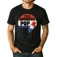 Fathers Day Shirt Cool Dad Bombest Pop Retro 80s Dad Men's Casual T-Shirt Black