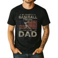 My Favorite Baseball Player Calls Me Dad Father's Day Men's Casual T-Shirt Black