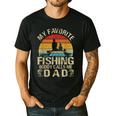My Favorite Fishing Buddy Calls Me Dad Men's Casual T-Shirt Black