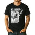 My Favorite Hunting Buddy Calls Me Dad Deer Animal Hunter Men's Casual T-Shirt Black