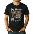 My Favorite National Guard Calls Me Dad Military Family Men's Casual T-Shirt Black