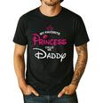 My Favorite Princess Calls Me Daddy Daughter Fathers Day Men Men's Casual T-Shirt Black