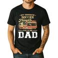 My Favorite Soccer Player Calls Me Dad US Flag Fathers Day Men's Casual T-Shirt Black My Favorite Soccer Player Calls Me Dad US Flag Fathers Day Men's Casual T-Shirt Black