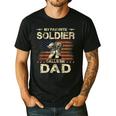 My Favorite Solider Calls Me Dad Proud Army Dad Men's Casual T-Shirt Black
