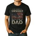 My Favorite Swimmer Calls Me Dad Fathers Day Men's Casual T-Shirt Black My Favorite Swimmer Calls Me Dad Fathers Day Men's Casual T-Shirt Black