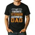 My Favorite Veterinarian Calls Me Dad Fathers Day Men's Casual T-Shirt Black