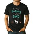 My First Birthday As a Dad Pregnancy Announcement Men's Casual T-Shirt Black