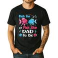 Fish He Or Fish She Gender Reveal Family Matching Dad Men's Casual T-Shirt Black