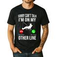 Fishing Dad Men Reel Cool Fish Bass Fishing Men's Casual T-Shirt Black