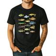 Fishing-Shirt Types Of Freshwater Bass Fish Dad Jokes Men's Casual T-Shirt Black