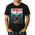 German Shepherd Jowls Hamburger GSG Dog Mom Dog Dad Men's Casual T-Shirt Black