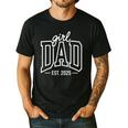 Girl Dad 2025 Father's Day New Dad Men's Casual T-Shirt Black