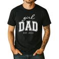 Girl Dad Est 2024 Dad Of Girls Father's Day Men's Casual T-Shirt Black