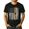 Girl Dad Father's Day Dad Daughter Dad Of Girls Outnumbered Men's Casual T-Shirt Black