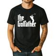 The GolfFather Golf Father God Father Dad Golfer Men's Casual T-Shirt Black The GolfFather Golf Father God Father Dad Golfer Men's Casual T-Shirt Black