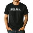 Grandpa Like a Dad But Way Cooler Small Men's Casual T-Shirt Black