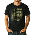 Guns Don't Kill People Dads With Pretty Daughters Humor Dad Men's Casual T-Shirt Black