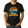 Gymnastics Mom Dad I'm Here To Watch My Flippin' Daughter Men's Casual T-Shirt Black
