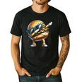 Hamburger Dabbing Kids Men Women Dab Dance Cheeseburgers Dad Men's Casual T-Shirt Black