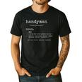 Handyman Definition Tee Dad Handyman Men's Casual T-Shirt Black Handyman Definition Tee Dad Handyman Men's Casual T-Shirt Black