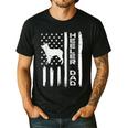 Heeler Dad Flag Vintage Blue Red Cattle Dog Patriot Men Men's Casual T-Shirt Black