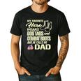 Hero Wears Dog Tags Combat Boots Proud Army Dad Father Men's Casual T-Shirt Black