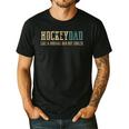 Hockey Dad Like Normal Dad But Cooler Hockey Dad Men's Casual T-Shirt Black