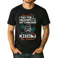 Homeschool Dad Kissing The Teacher Homeschool Dad Men Women Kids Men's Casual T-Shirt Black
