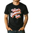 Humor Sarcastic Father's Day Adult Jokes World's Sluttiest Dad Small Men's Casual T-Shirt Black